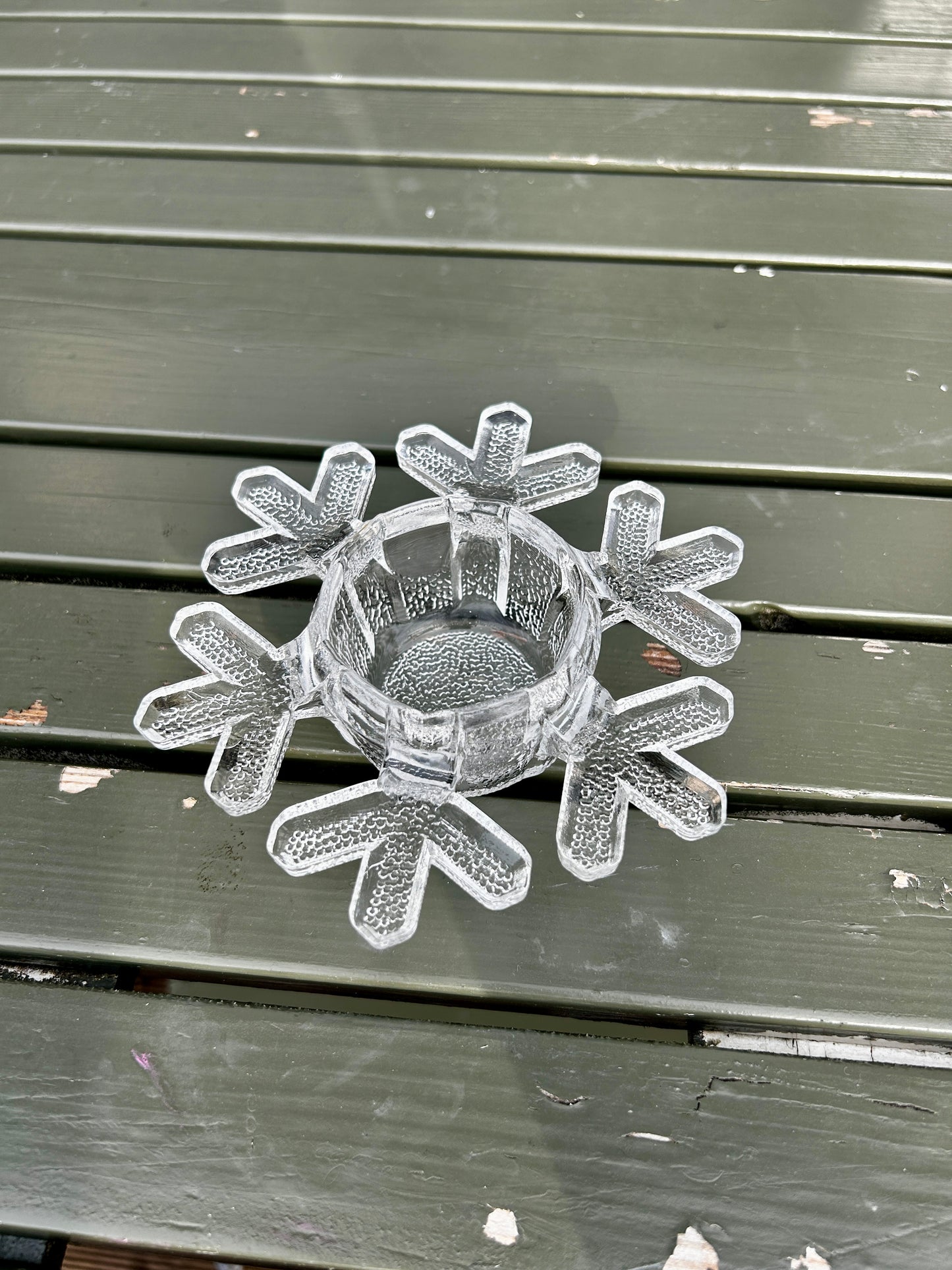 Iittala snøkrystall lysestake