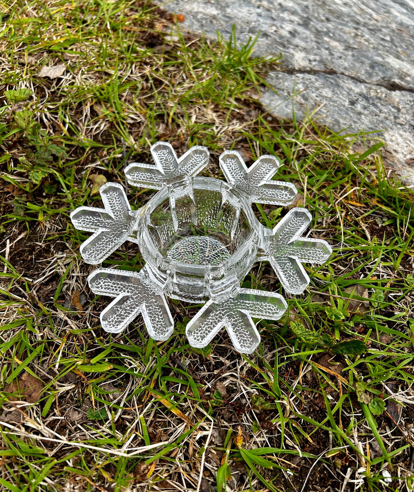 Iittala snøkrystall lysestake