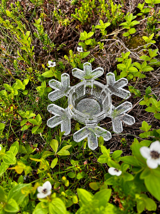 Iittala snøkrystall lysestake